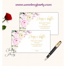 Pink Ivory Diaper Raffle cards,(135) Pink Ivory Diaper Raffle cards,(135)